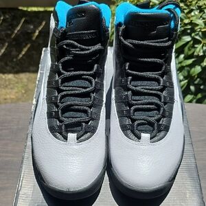 Jordan Black and Gray High-Top Sneakers